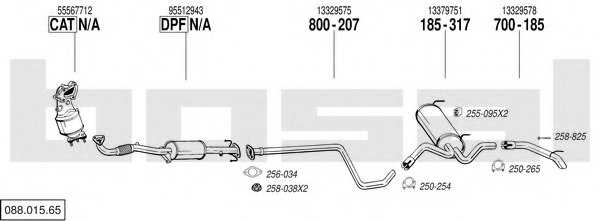 BOSAL 088.015.65 Exhaust System